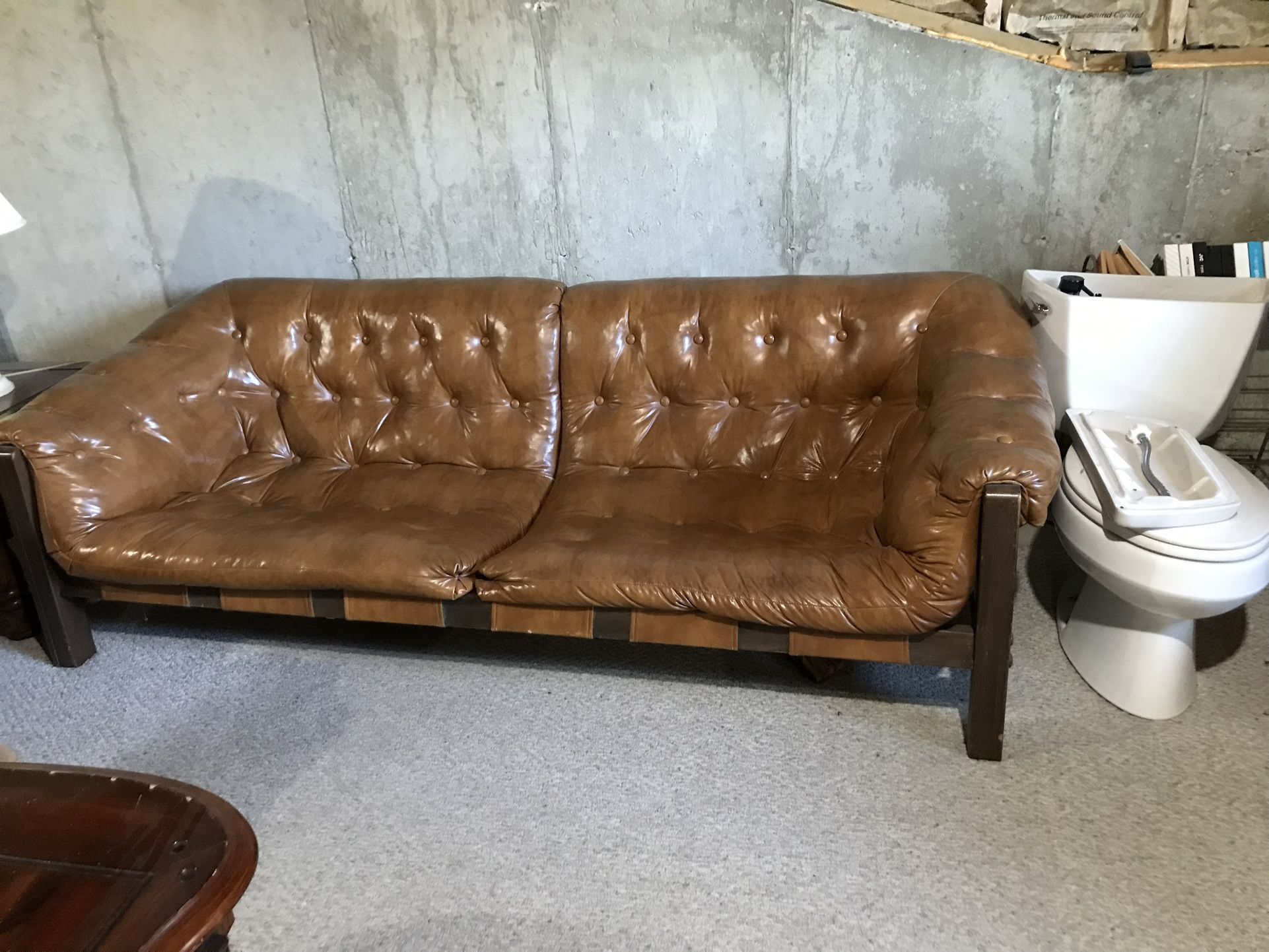 Sofa and chair with ottoman