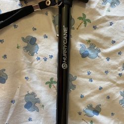 HurryCane Freedom Edition Folding Cane with T Handle, Black
