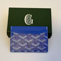 Goyard Card Holder Blue 