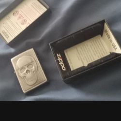 Brand New Factory Rare Skeleton Zippo In Case Never Used