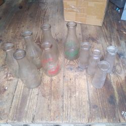 Vintage Milk Bottles