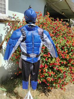Blue power ranger costume child's size 3-4
