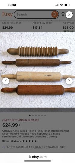 All Kinds Of Rolling Pins  5 Each Sale 