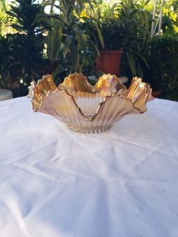 Vintage Carnival Glass Bowl