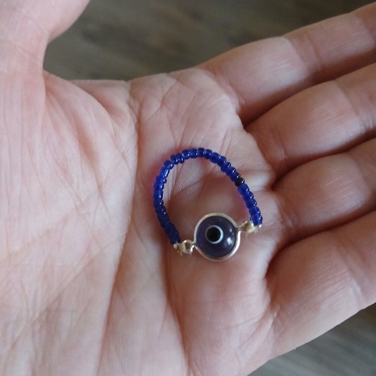 Evil Eye Ring Sz 9