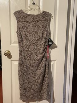 Women Dress Mocha Color Size 14p