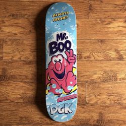 DGK Boo Johnson Mr. Bubble Boo Bath Double Sided 8.6 Skateboard Rare