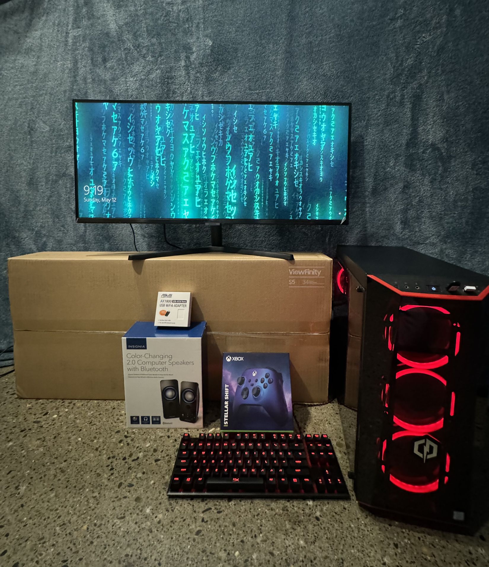 $400 firm GAMING SET-UP🔥🔥 (LOADED) INTEL 15, NEWLY BOXED SAMSUNG MONITOR+MECHANICAL KEYBOARD+WLESS BLK RAZR MOUSE + EVERYTHING IN PICTURE & DETAILS 