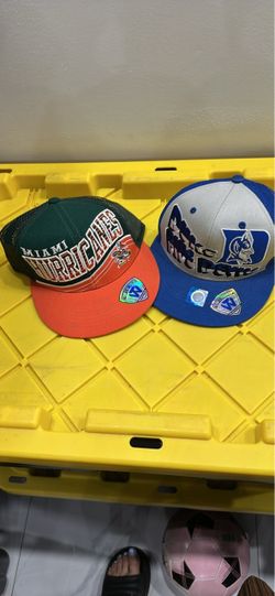 Miami Hurricanes & Duke Blue Devils Snapback Hats – Lot of 2