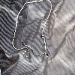 Gld Silver Micro Tennis Chain 
