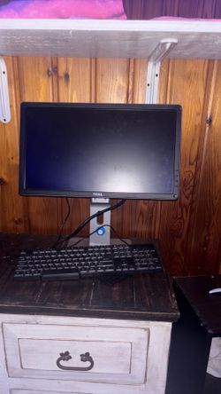 Monitor and keyboard