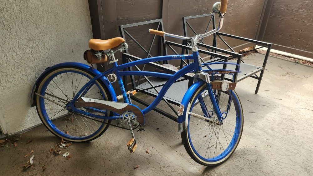 Huffy Cape Cod Cruiser Bike – Classic Blue (Needs Wheels)