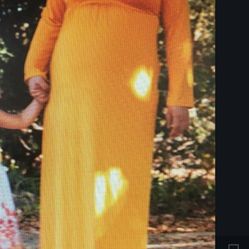 Yellow Maternity Dress
