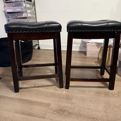 Two 2ft bar stools