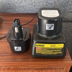 Dewalt Charger + 2 NiCd Batteries