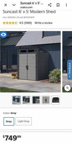 Suncast 6x5 storage shed
