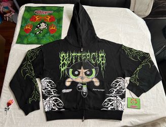 Civil regime Powerpuff Girls Buttercup zip up hoodie