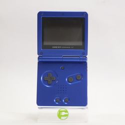Broken Nintendo Game Boy Advance SP Handheld Game Console AGS-001 Cobalt Blue