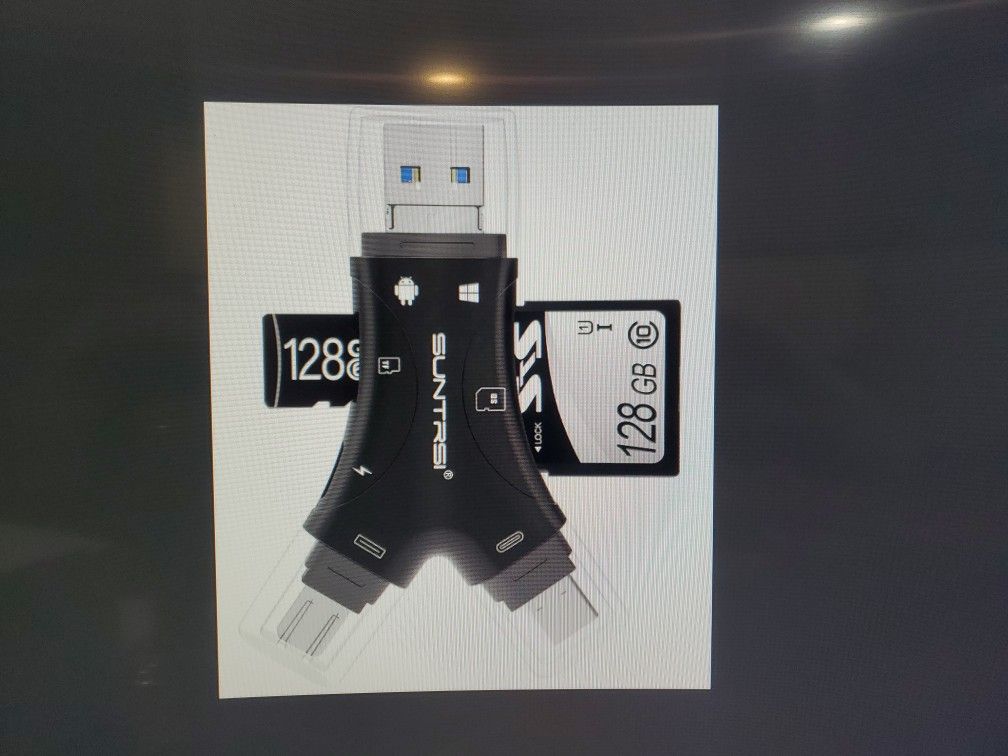4 In 1 SD Card Reader Micro SD TF Cards For iPhone Andriod Mac PC