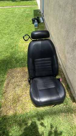 Black Leather Car Seat