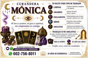Limpias curaciones amarres endulzamientos