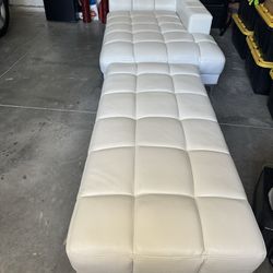 Leather chase couch 