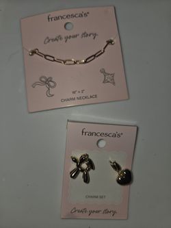 Francesca necklace and charms NEW