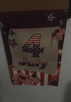 Small yard flag for Independence Day