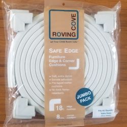 Roving Cove Baby Safe Edge Furniture Edge Cushion  18 Feet Plus 8 Corner Cushions