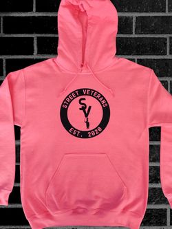 Street Veterans Established Hoodie - Pink & Black