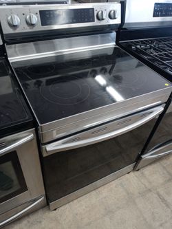 Samsung stainless steel glass-top stove - Free delivery