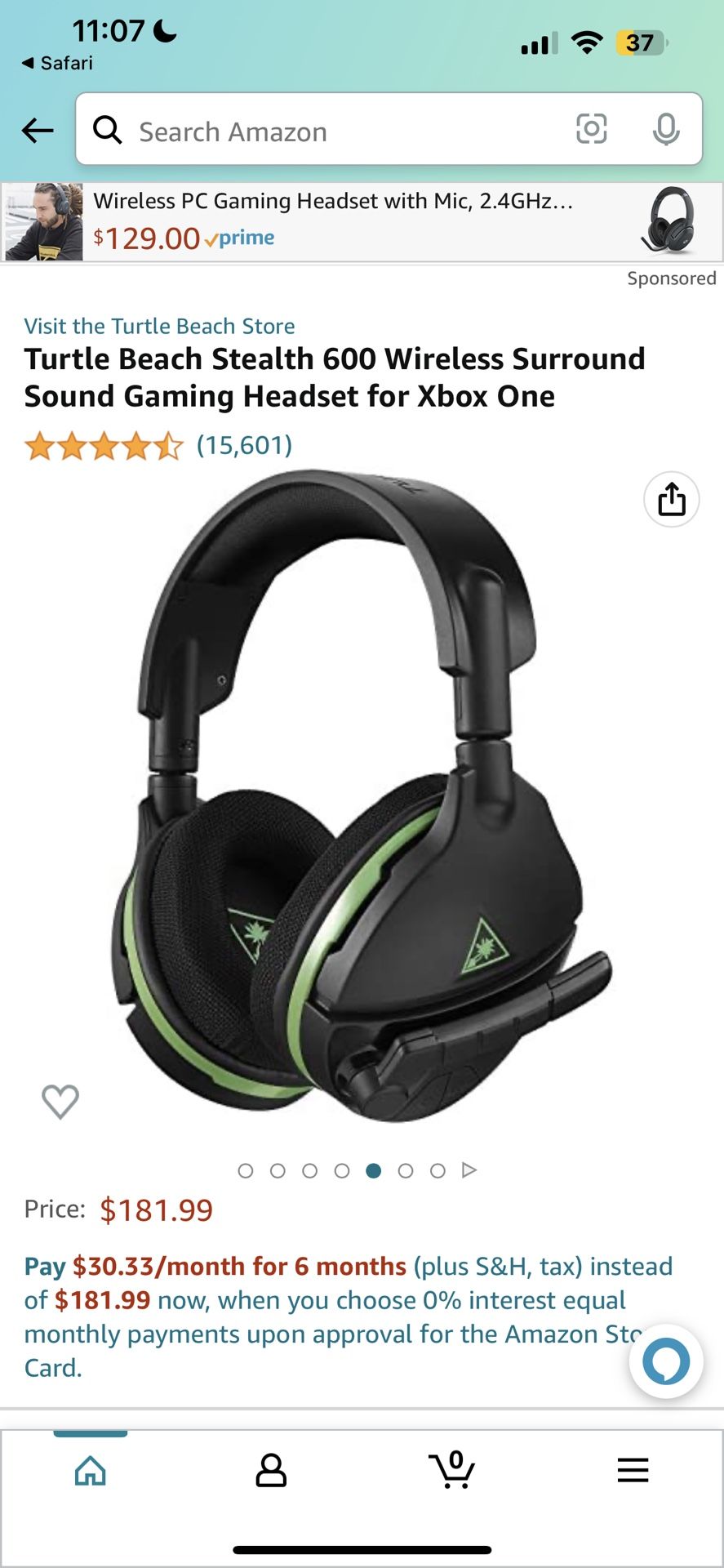 Turtle Beach Stealth 600 Wireless Surround Sound Gaming Headset for Xbox One