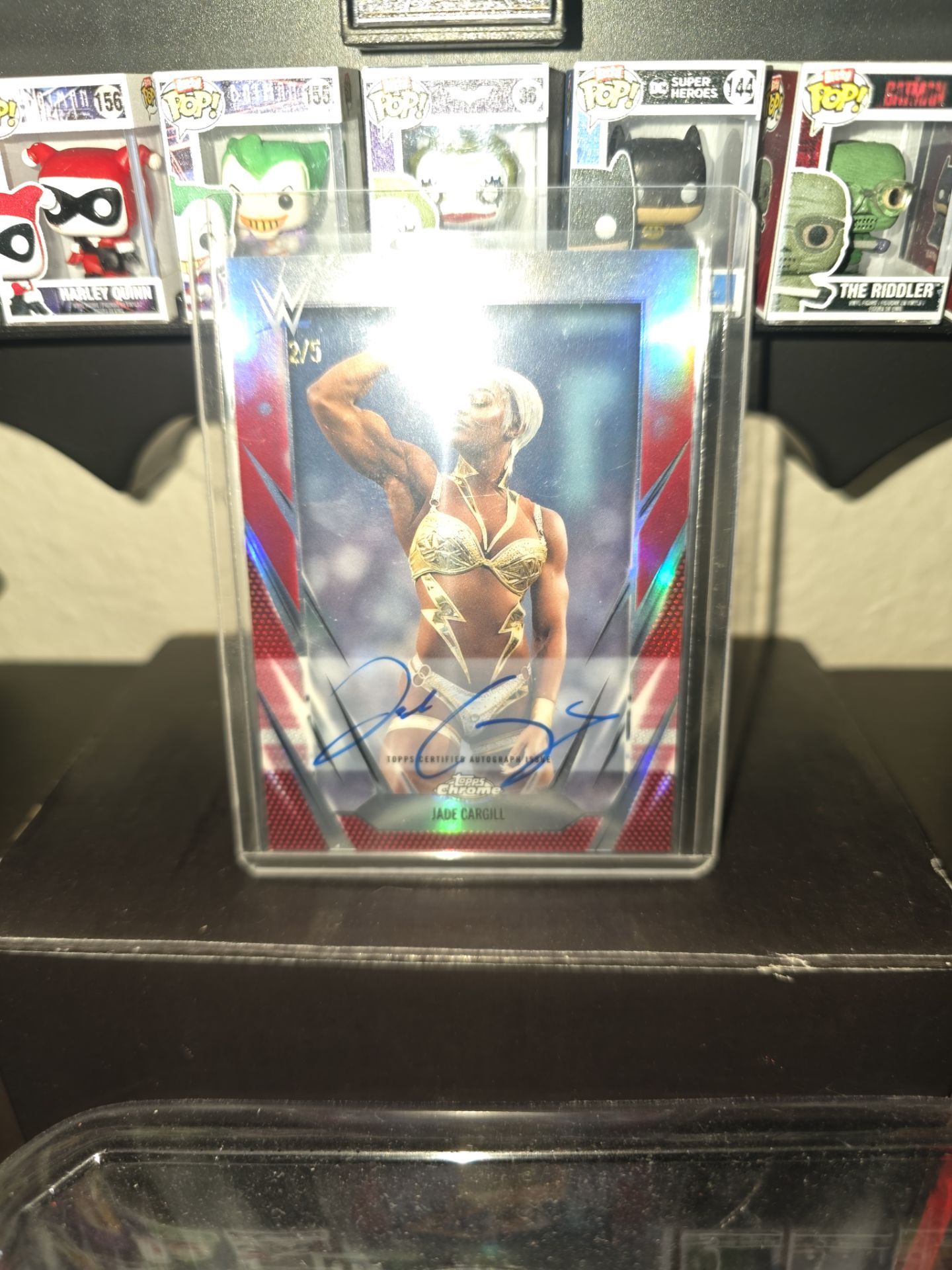 Topps chrome 2/5 jade Cargill autographed