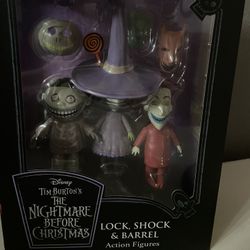 Collectible Nightmare Before Christmas Lock, Shock And Barrel