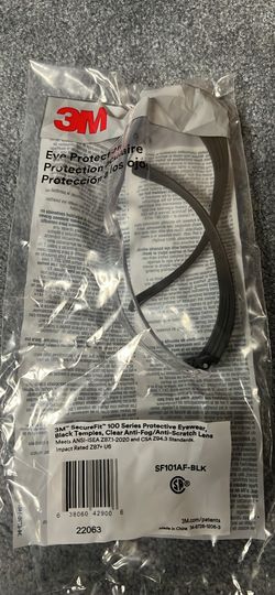 3M safety glasses - 100 pack - Z87 Rated, Anti-Fog - bulk deal