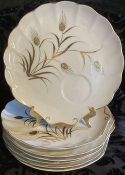 1950s Hand Painted Vintage Plates