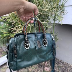 Xidibaoluo Green Vegan leather crossbody bag