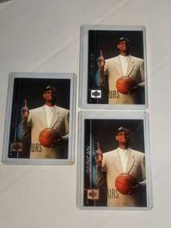 Tim Duncan Upper Deck Spurs Basketball. Rookie Cards Lot of 3