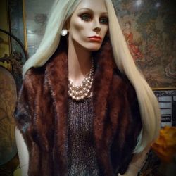 Genuine Mink Fur Shawl (Cape)
