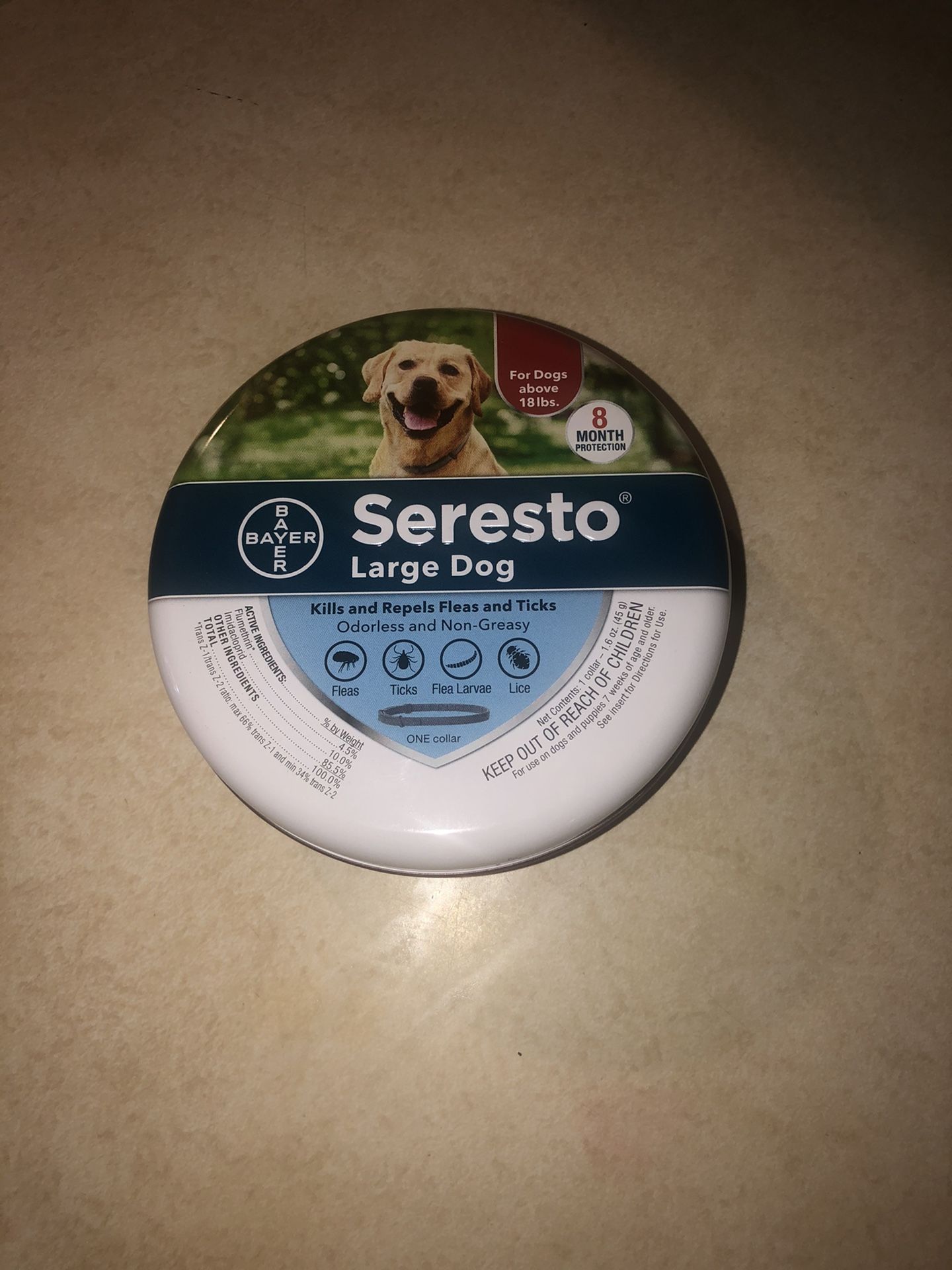 Seresto Flea and Tick Collar - Large Dog