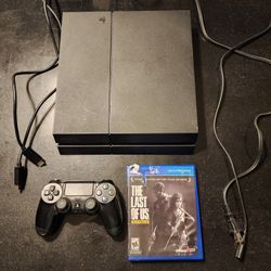 PS4 Console, CUH-1215A, 500g, Cords, 1 Sony Dualshock PS4 Controller, 1 Game, Excellent Condition 