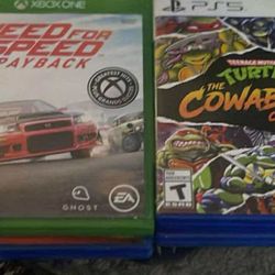 All New Spider Man 2 AND Spiderman Miles Morales AND  Ninja Toros Car Race. 60 Dollers For The 4 Games Or Tell Me Weche One You Want AND Less!