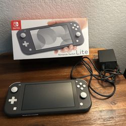 Nintendo Switch Lite – Gray, with Original Box & Charger