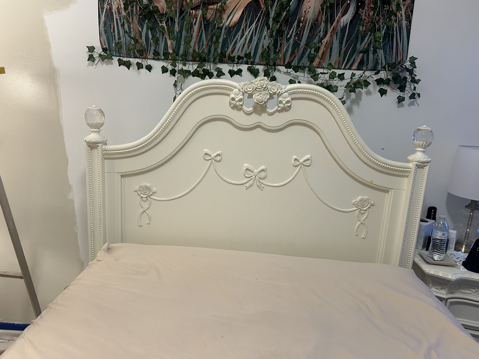 Disney 3 Piece Full Set Bedroom Set ($100 For Bed, Desk and Mirror)