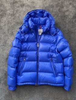 Moncler Blue Puffer Down Jacket with Hood