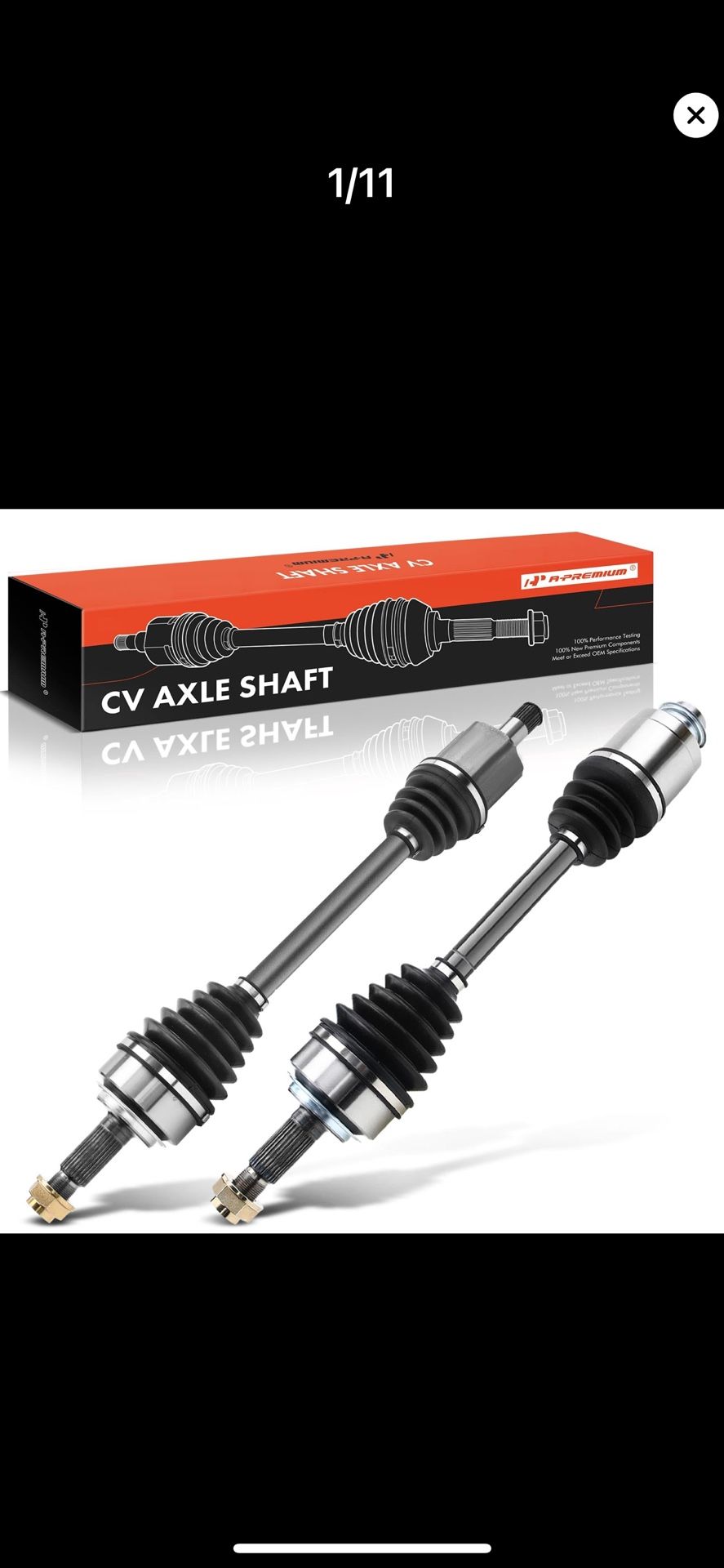 Front CV Axle Shaft Assembly Compatible with Honda Accord