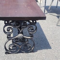 Antique Bench Cast Iron With MOROCCO STAMP