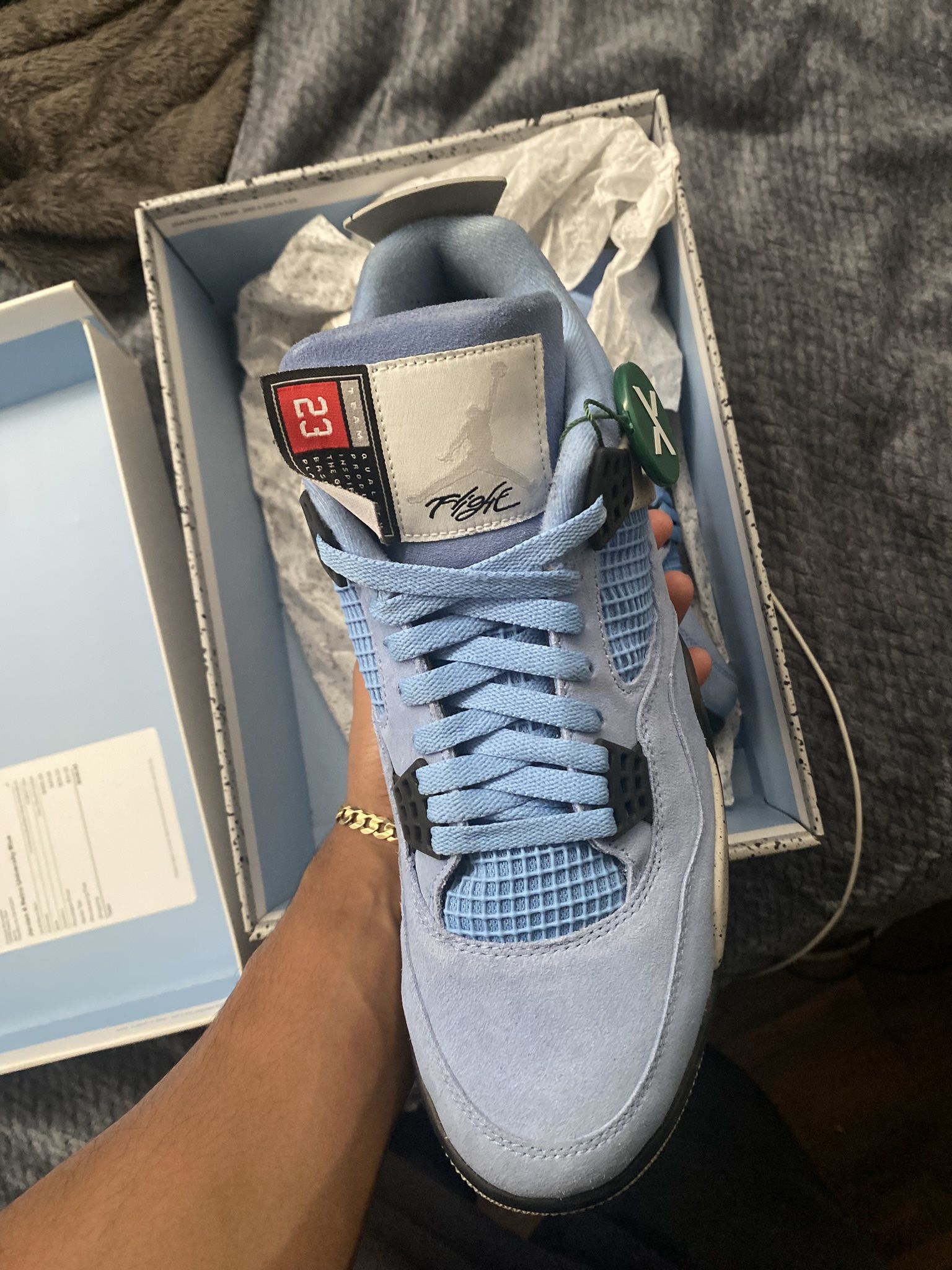 University Blue Jordan 4s