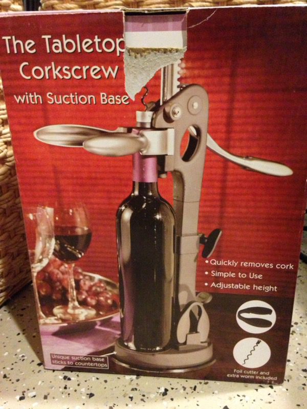 Wine Opener Tabletop Corkscrew With Suction Base For Sale In El