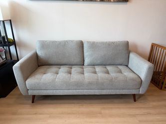 Living Spaces 79” Grey Sofa